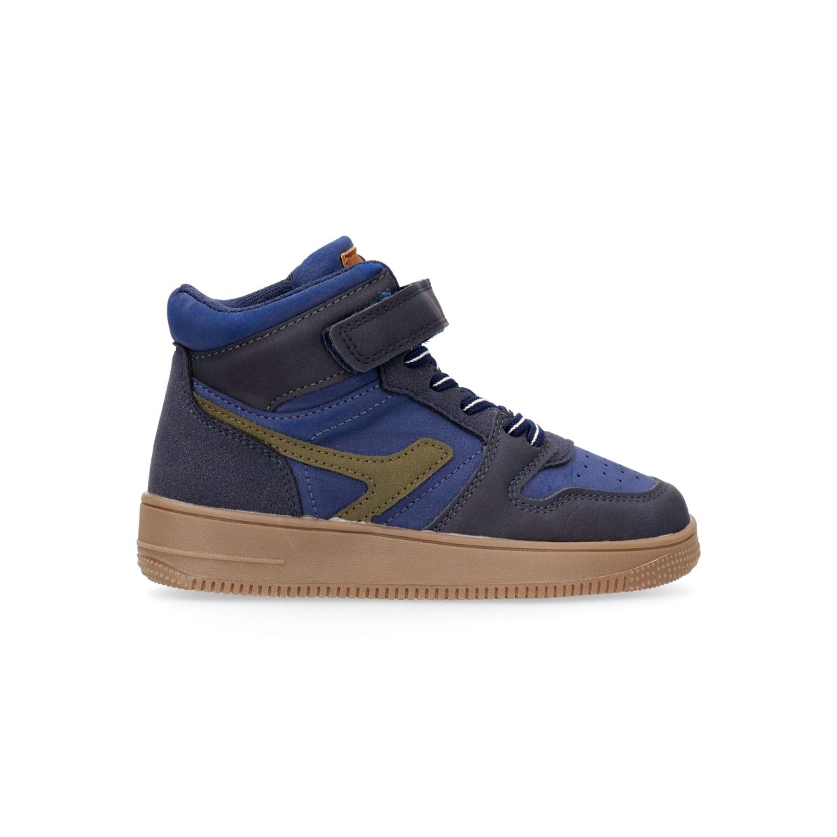 Peke's by Vanessa - Botines deportivos casual para niño, estilo urbano con cierre adherente y cordón elástico, fabricados en piel sintética, suela de goma y plantilla acolchada