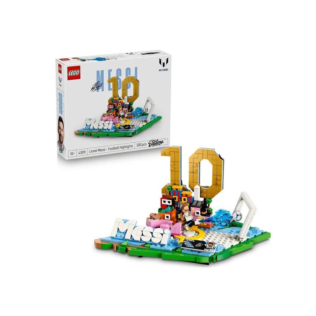 LEGO Editions Lionel Messi: Fenómenos del Fútbol con Minifigura de Futbolista  10+ Años Lego 43011