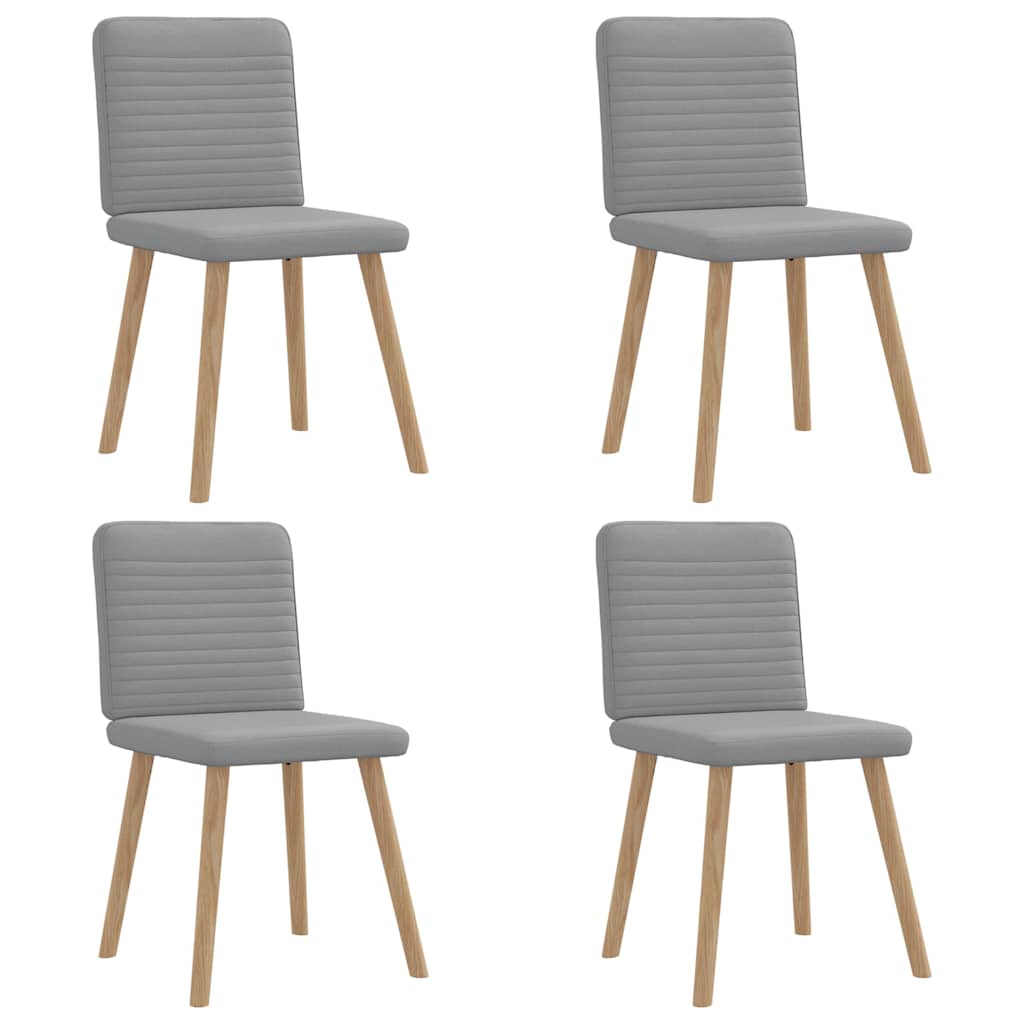 vidaXL Sillas de comedor 4 unidades tela  45 x 54 x 86 cm Multicolor