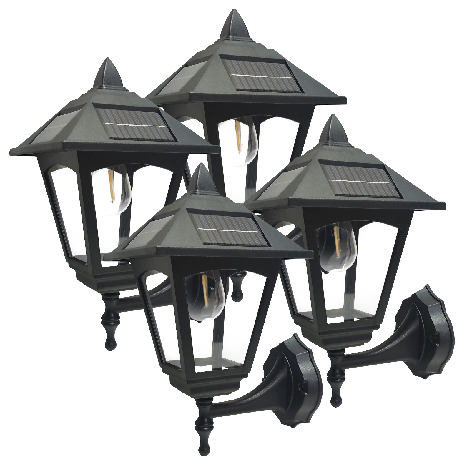 LED ATOMANT Lámpara Solar Exterior LED 5V 1.2W IP65 Impermeable, Luz Blanca Cálida, Batería 1200 mAh, 8-12h de Luz para Jardín o Terraza