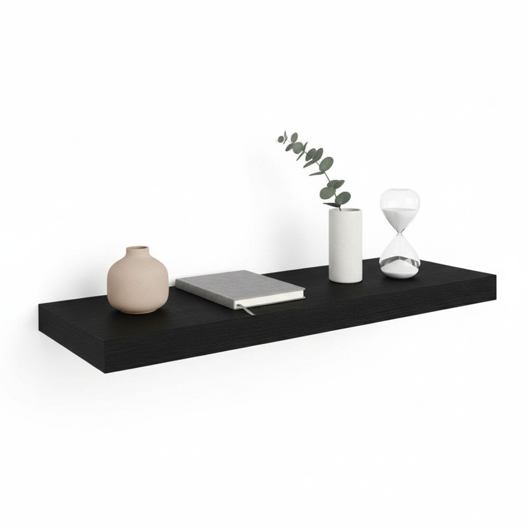 MOBLEKIT | Estantes y Baldas Flotantes de Madera para Pared, Estanterías Decorativas de Diseño Moderno para Salón, Dormitorio, Baño u Oficina