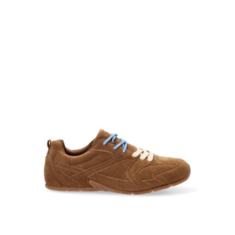 Zapatillas Casual Etika - Mujer - Suela Plana - Modelo 50037 - Color Taupe