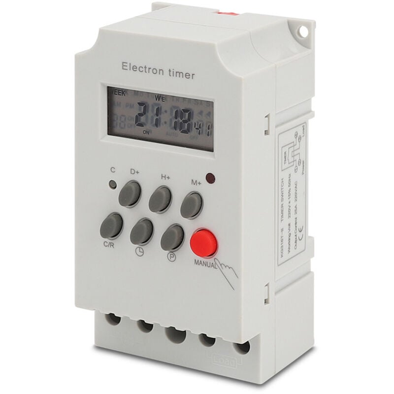 CA Mini relé de retardo KG316T, KG316T-2, KG316T-II, CC 5 V, 12 V, 24 V, 36 V, 48 V, CA 220 V, 380 V, 1 unidad (CA 220 V)