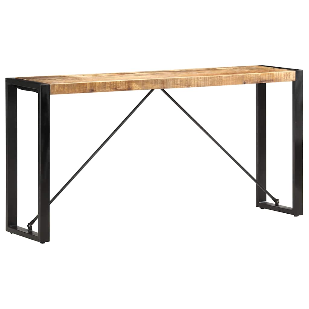 vidaXL Mesa consola de madera maciza reciclada 150x35x76 cm en color Multicolor/Marrón claro | estructura resistente ideal para salón dormitorio o estudio