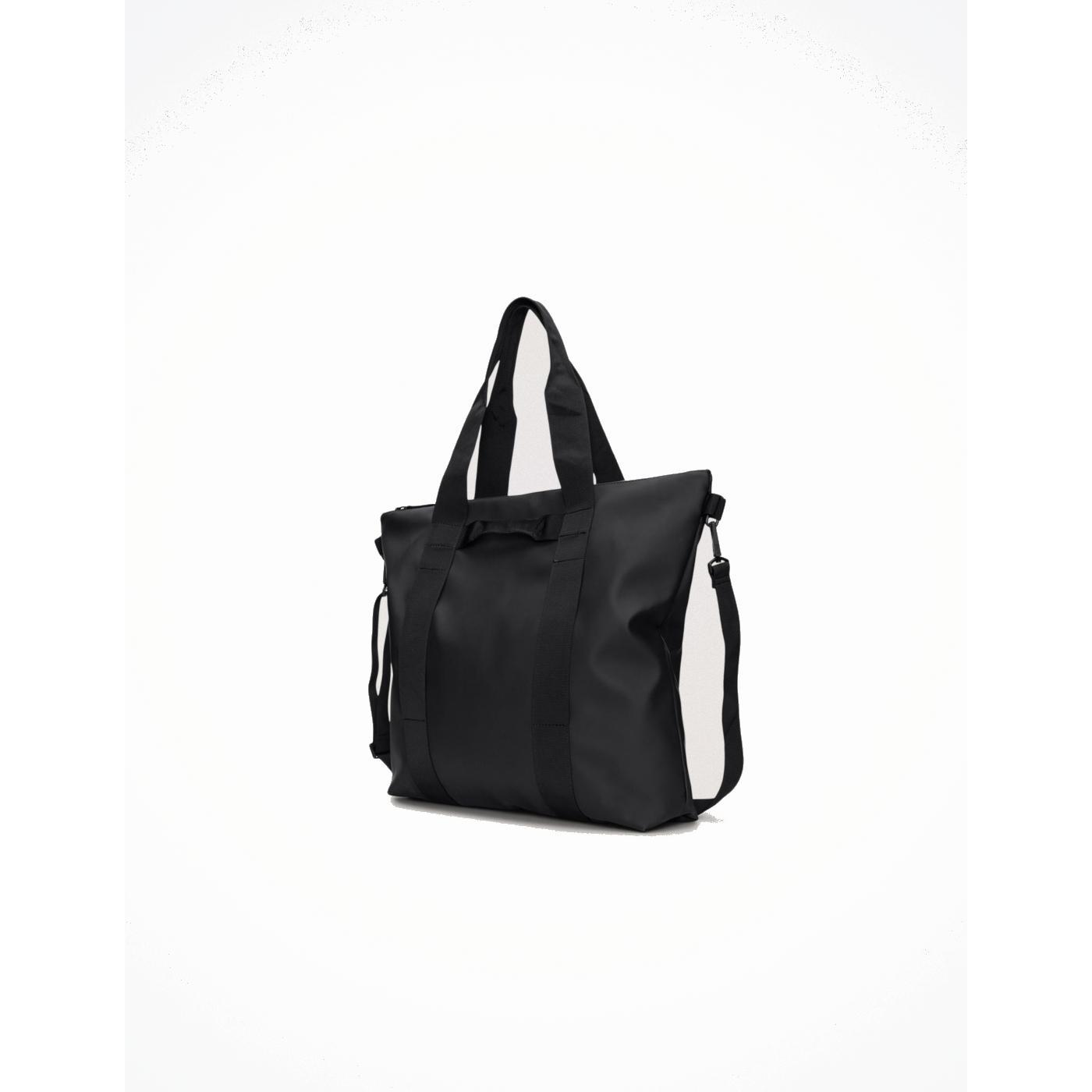 Bolso Rains Tote Bag Negro Impermeable Amplia Capacidad