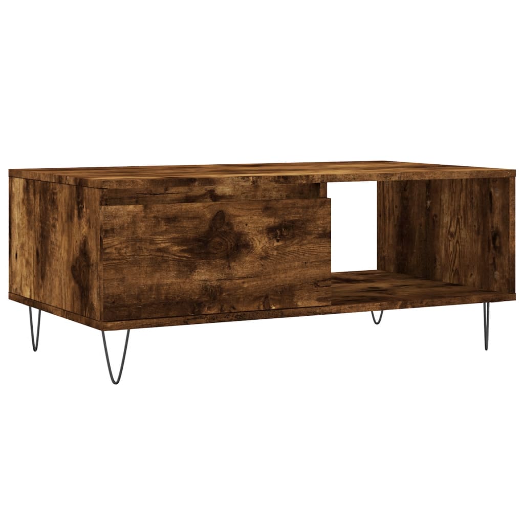 Vidaxl Mesa de Centro Madera Contrachapada 90x50x36,5 Cm Blanco