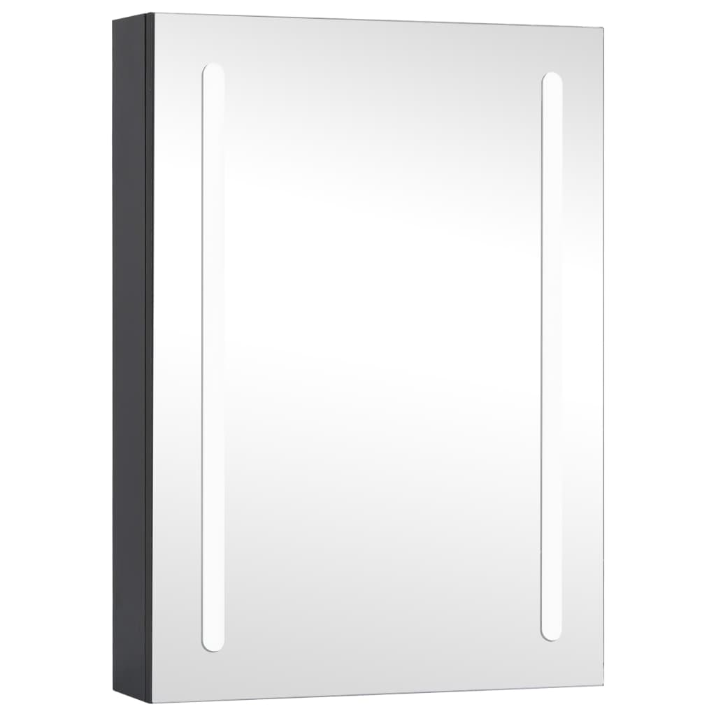 vidaXL Mueble de baño con espejo LED 50x13x70 cm