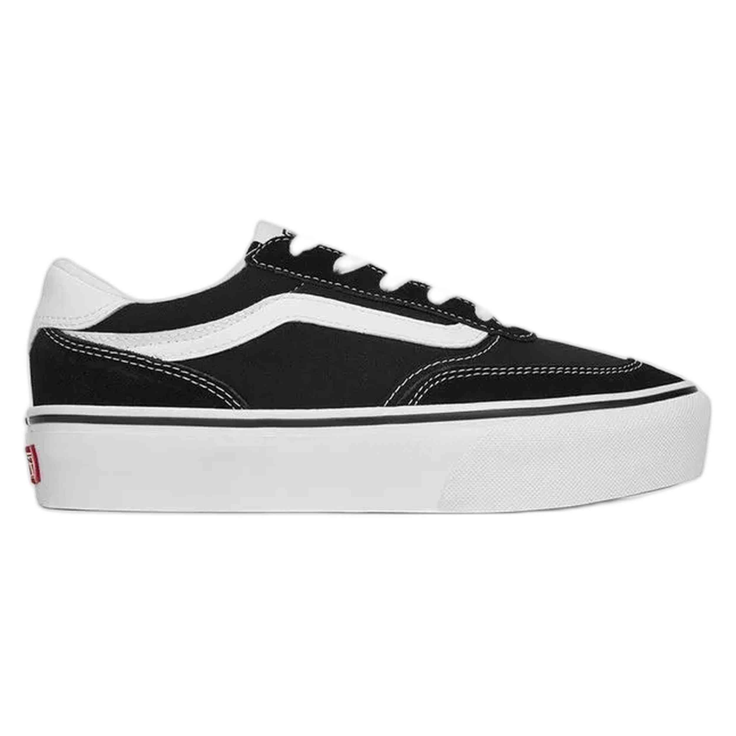 Zapatillas Vans Brooklyn Ls Platform Mujer Negro/Blanco
