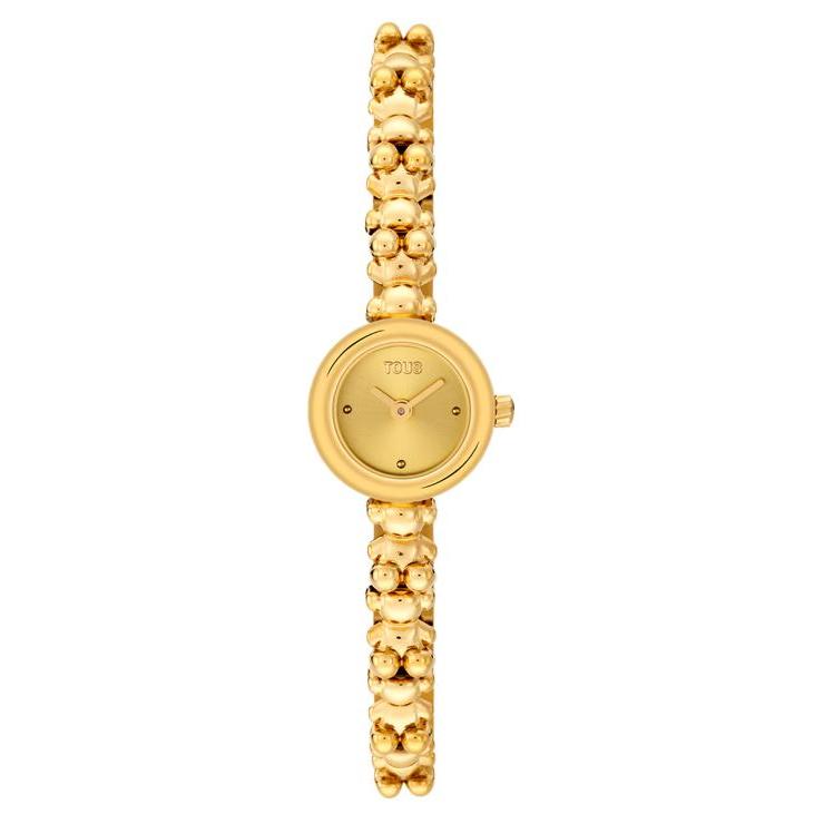 RELOJ TOUS analógico con brazalete de acero dorado Bold Bear Round