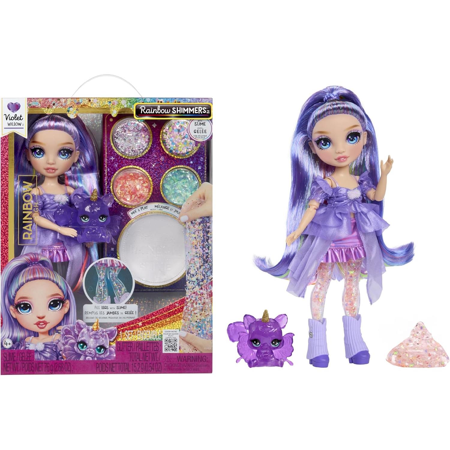 Mga entertainment rainbow high r shimmers w/slime – violet (mga)