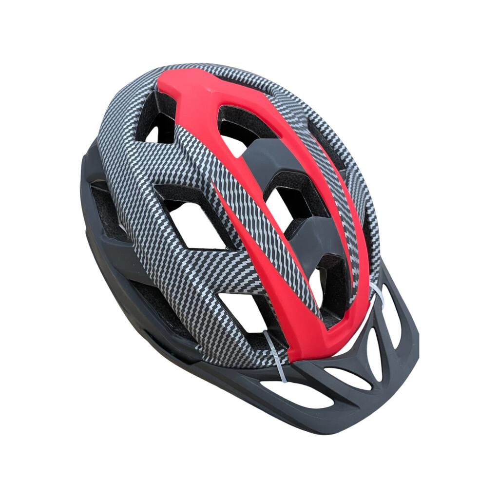 Casco Deportivo Rojo y Negro Talla L con Luces LED Accesorios y Juguetes deportivos DEPORTOYS
