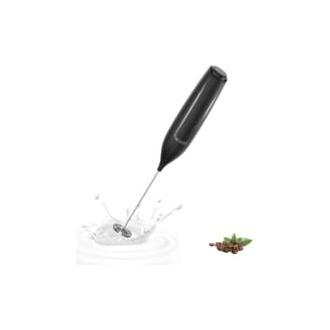 CA Espumador de leche eléctrico, mini batidor de acero inoxidable, motor extra potente y potencia para café, café con leche, capuchino y chocolate caliente.