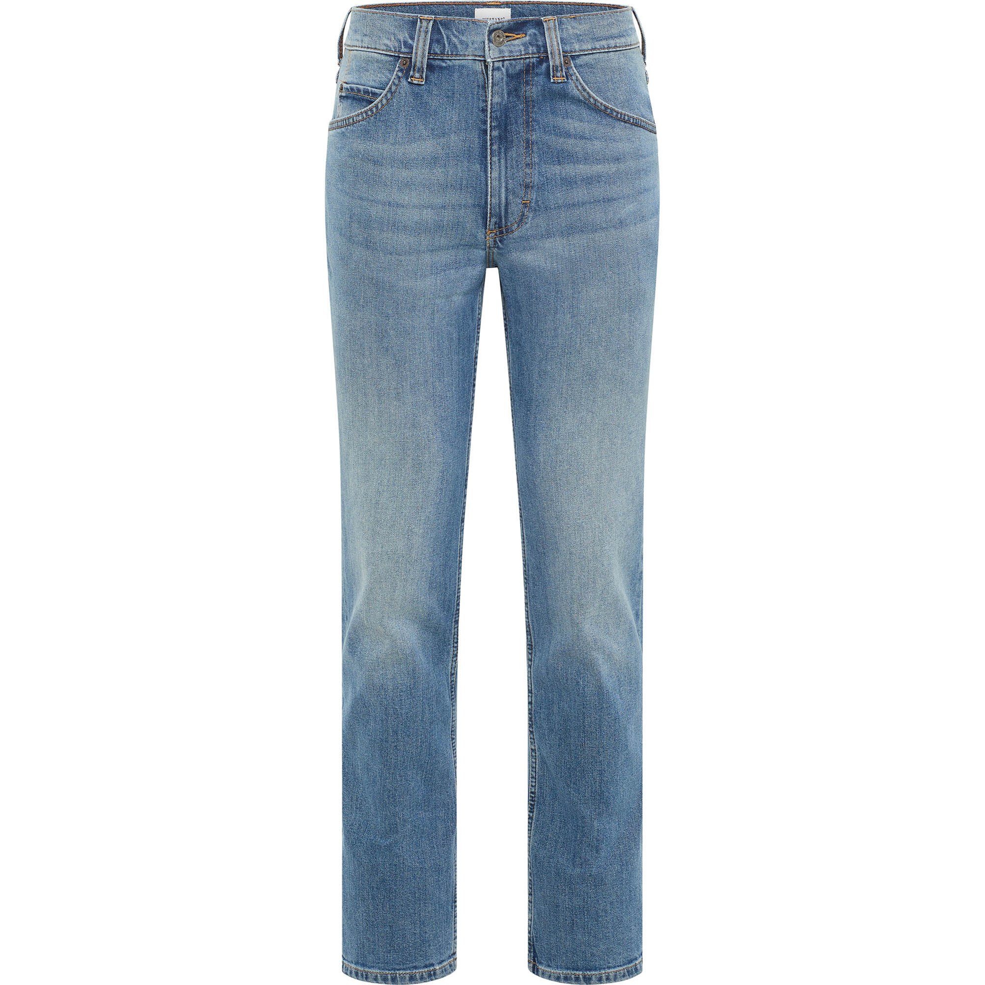 MUSTANG Vaqueros para hombre - Tramper Straight, Comfort Stretch, pierna recta, tiro medio, algodón elástico, largo 32 Style Tramper Straight