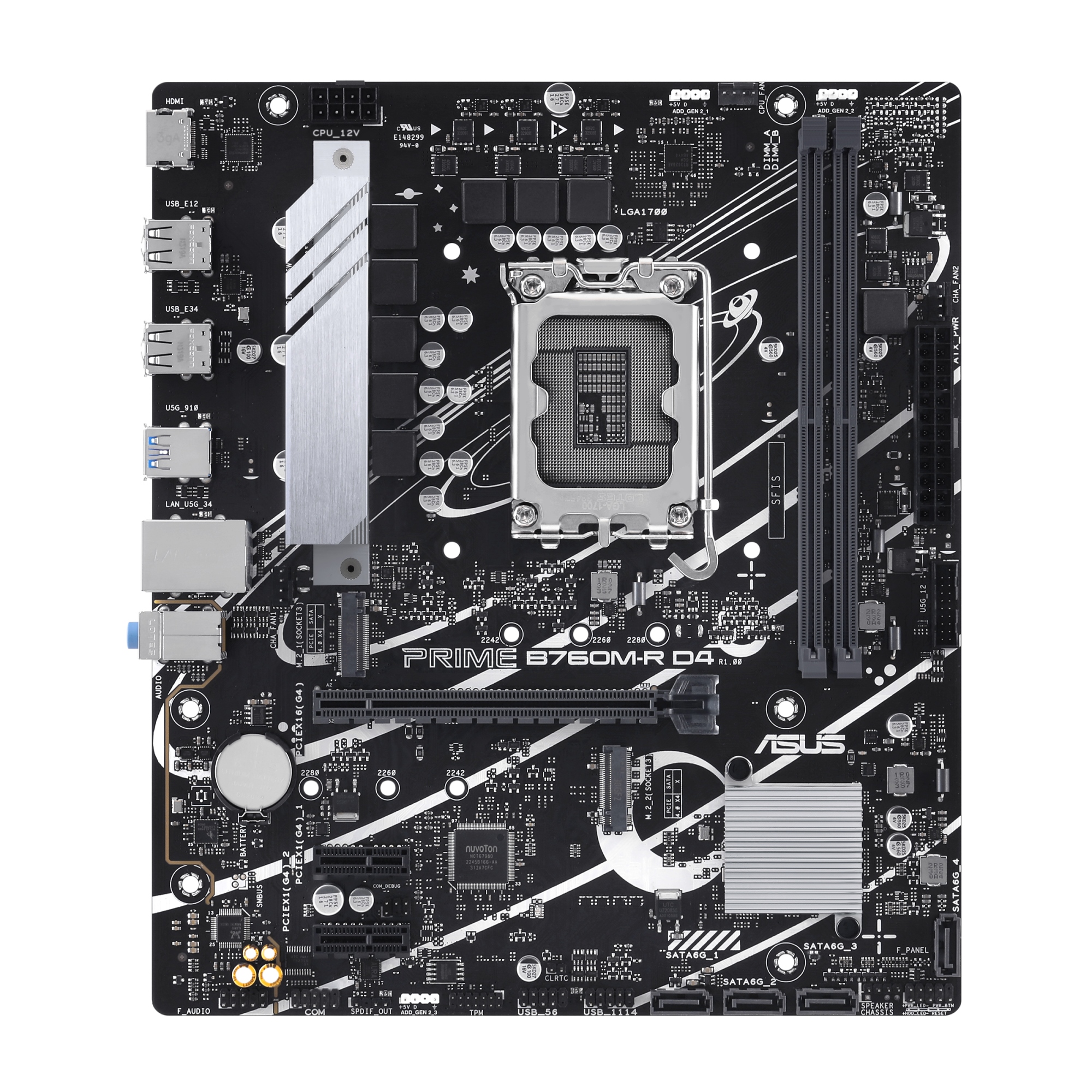 PRIME B760M-R D4 Intel B760 LGA 1700 micro ATX ASUS 90MB1HA0-M0EAY0