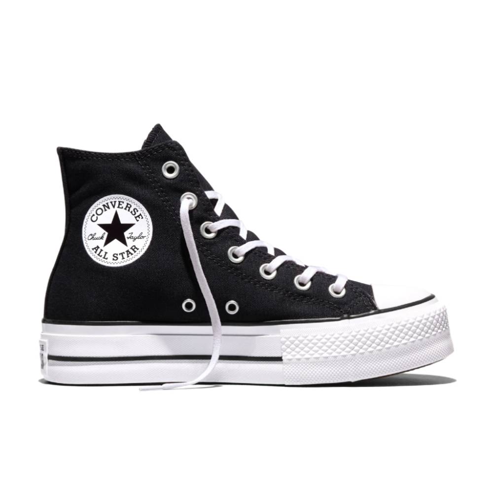 Converse Chuck Taylor All Star Platform Zapatillas Altas de Plataforma Mujer Lona Negro
