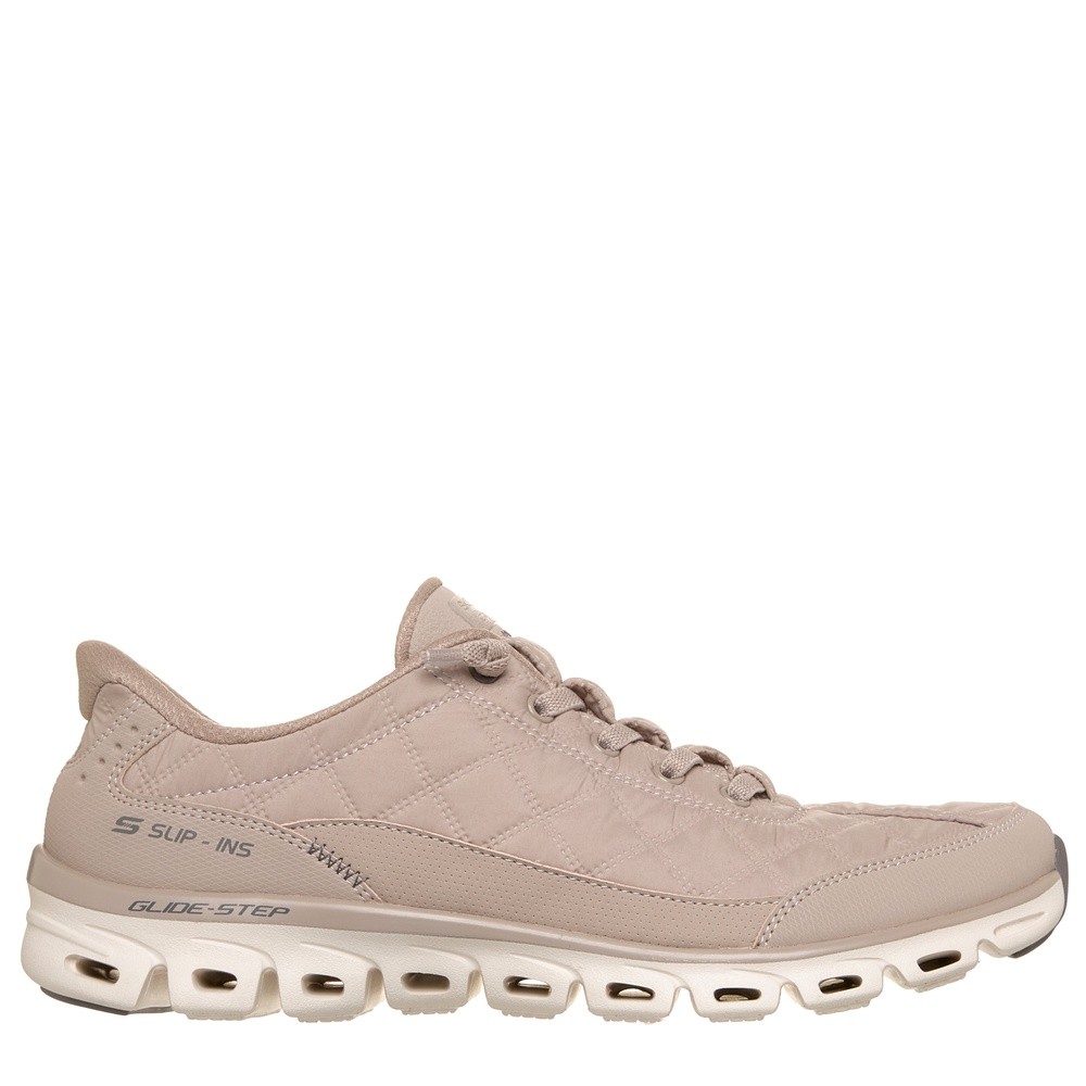 Cómoda  SLIP-INS GLIDE-STEP - AT EASE Taupe: deportiva mujer con plantilla Air Cooled Memory-Foam y Heel Pillow. Suela Glide S flexible y amortiguada. Confort inmediato. ¡Cómpralas ahora! Altura Tacón bajo (1-3 cm) Referencia