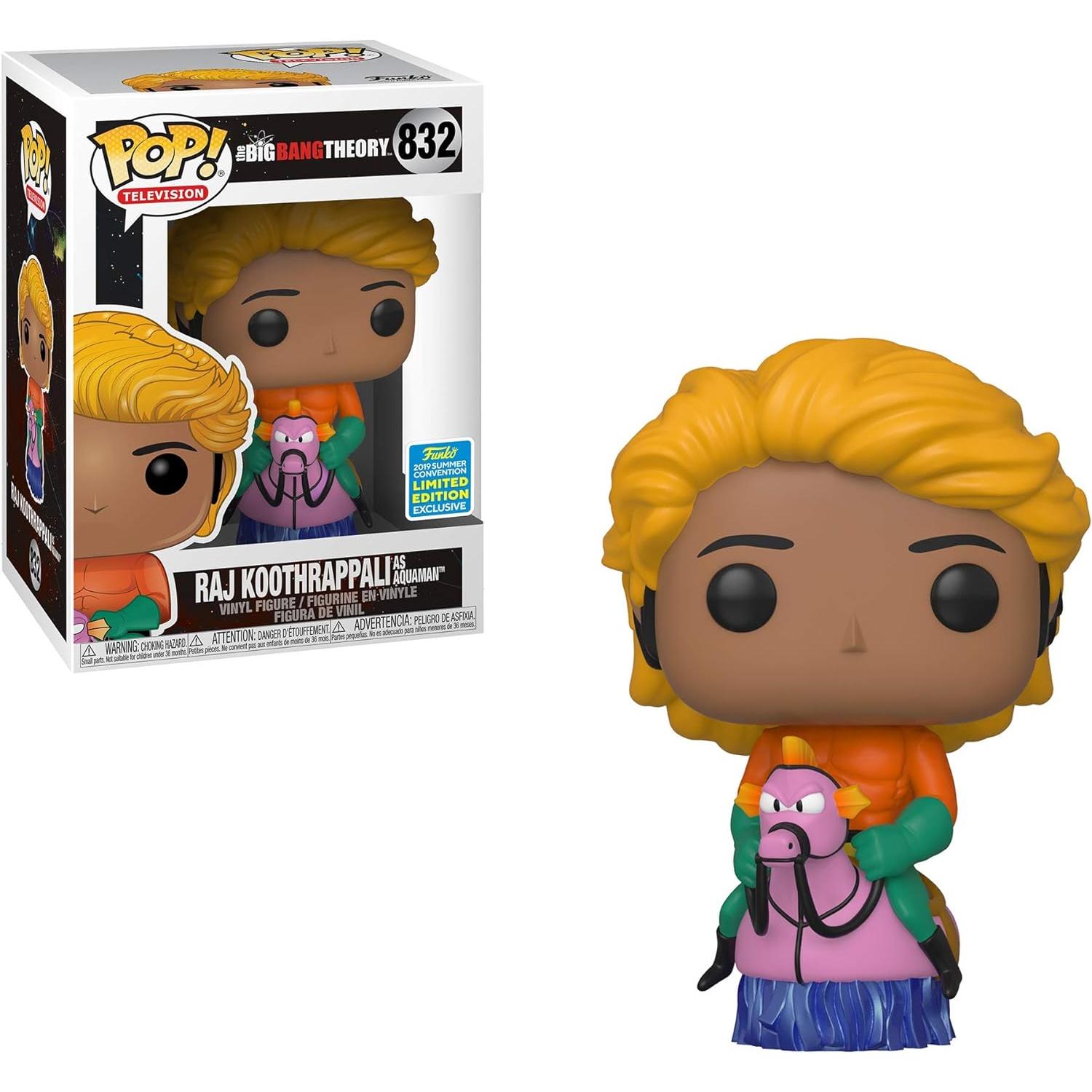 Raj Koothrappali As Aquaman The Big Bang Theory Pop Sdcc 2019 Exclusive Summer Convention