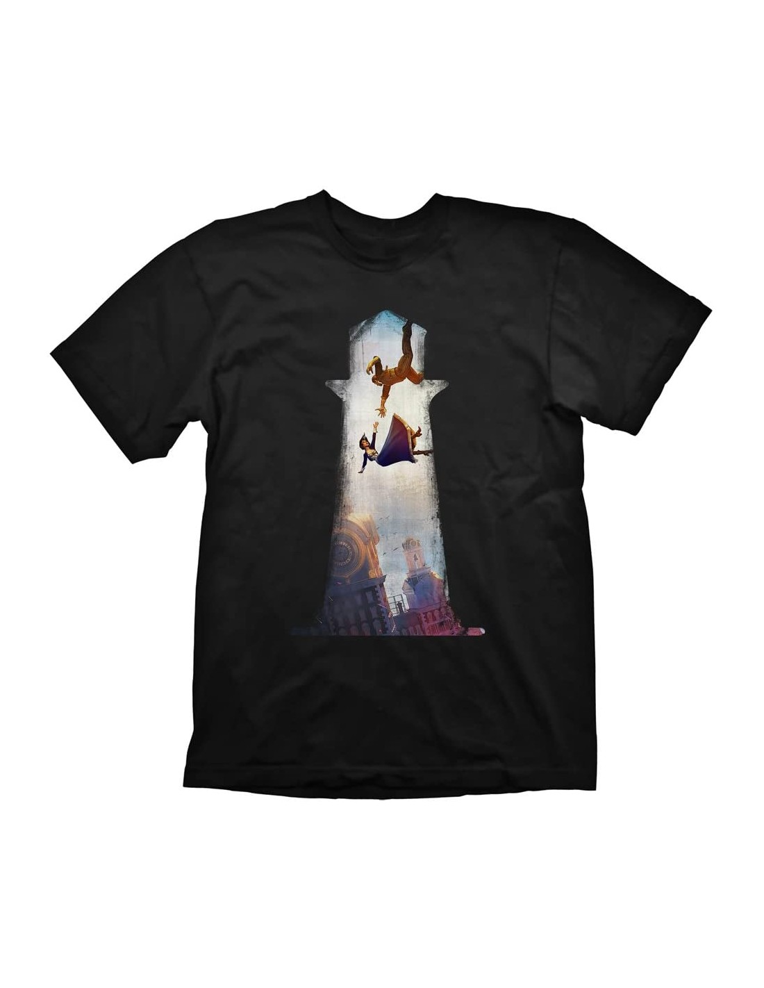Camiseta Negra Bioshock Lighthouse T-S