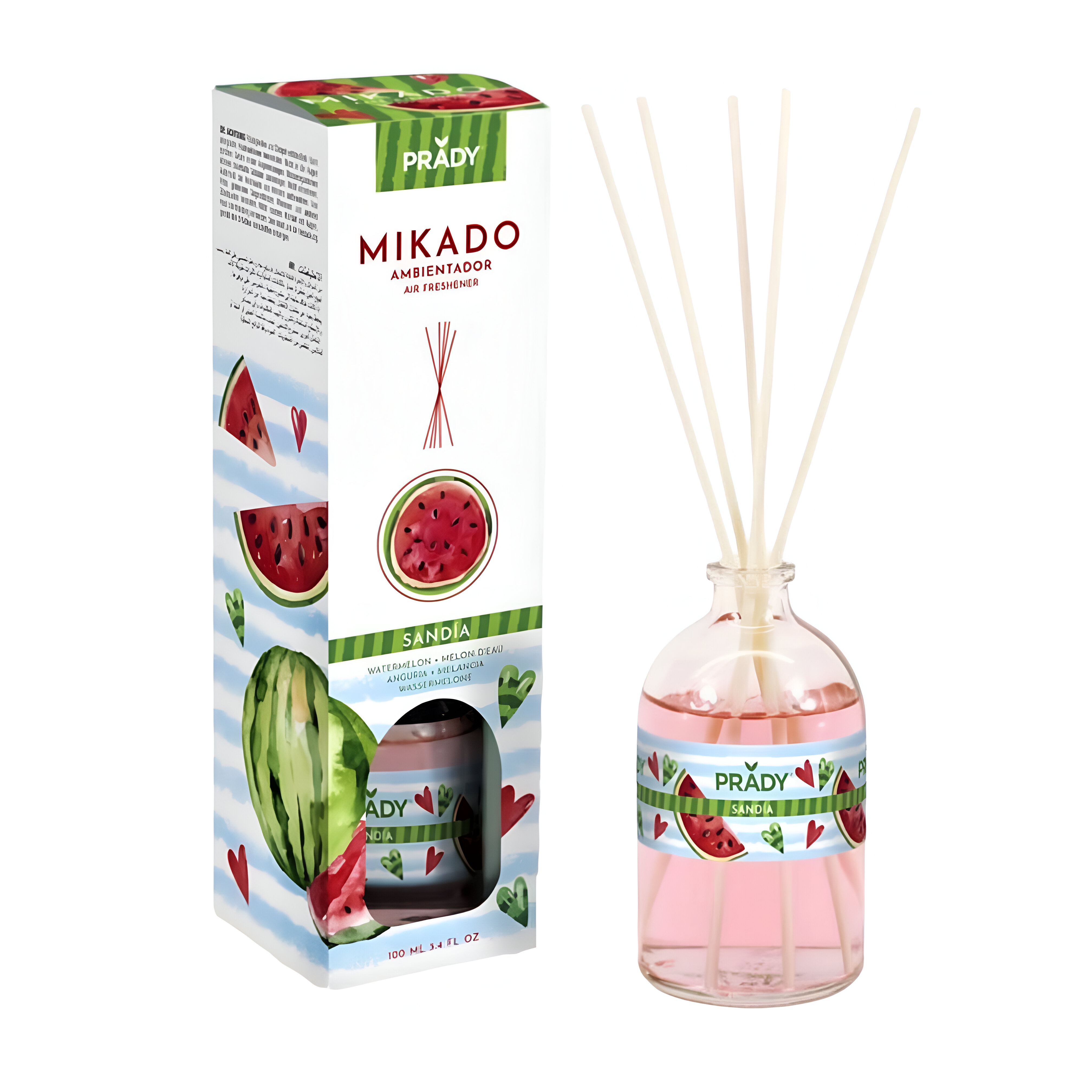 Prady Mikado - Home Fragance Ambientador 100 ml 3.4 Fl OZ (Diferentes Aromas)