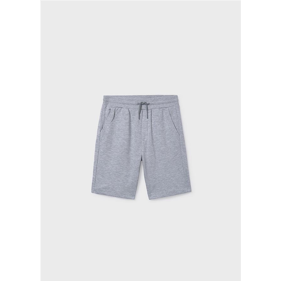 Mayoral - Bermuda de felpa básica para niño, pantalón corto cómodo y suave ideal para uso diario en casa o verano