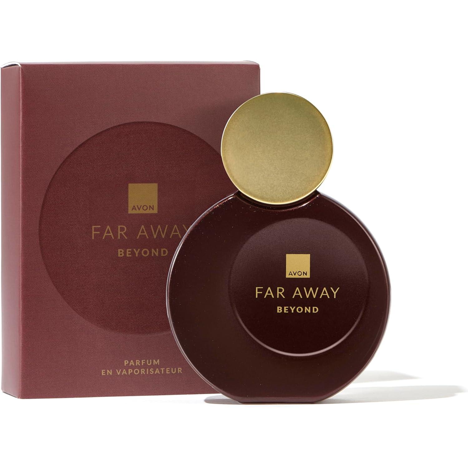 Perfume Femenino AVON Far Away BEYOND Eau de Parfum 50 ml - Fragancia Oriental y Gourmand con Notas de Cereza, Chocolate Salado y Flor de Naranjo - Ideal para Uso Diario o Eventos Especiales