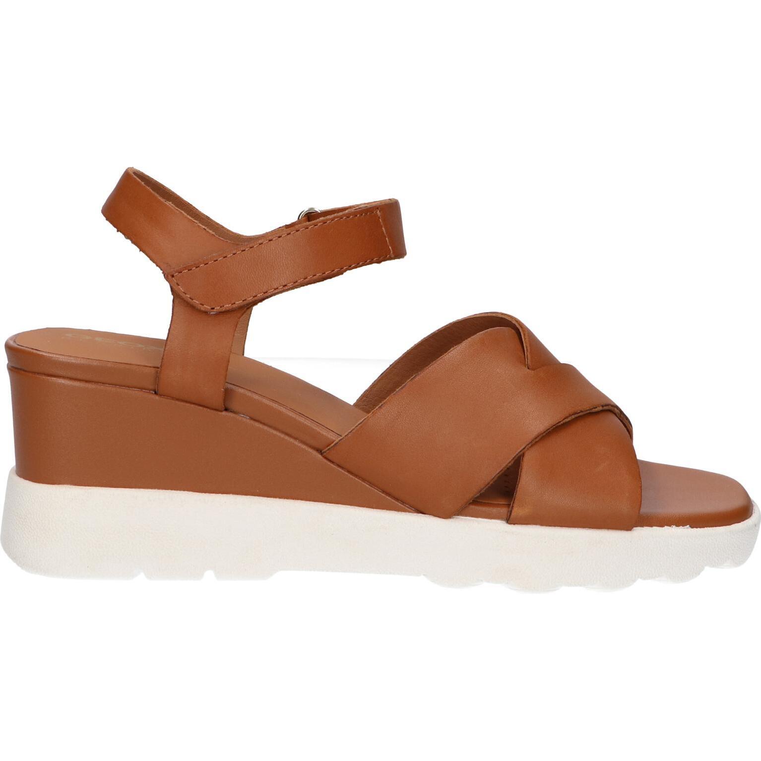 Geox women's sandals d45g0c 00043 d spherica ec6 c6001 cognac
