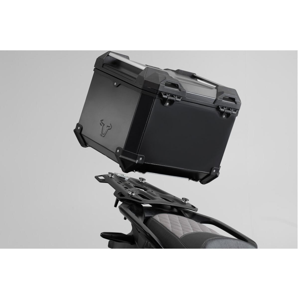 Baúl Moto Aluminio + Portaequipajes + Candados Trax Adv - Adventure-Rack GPT.01.622.70001/B