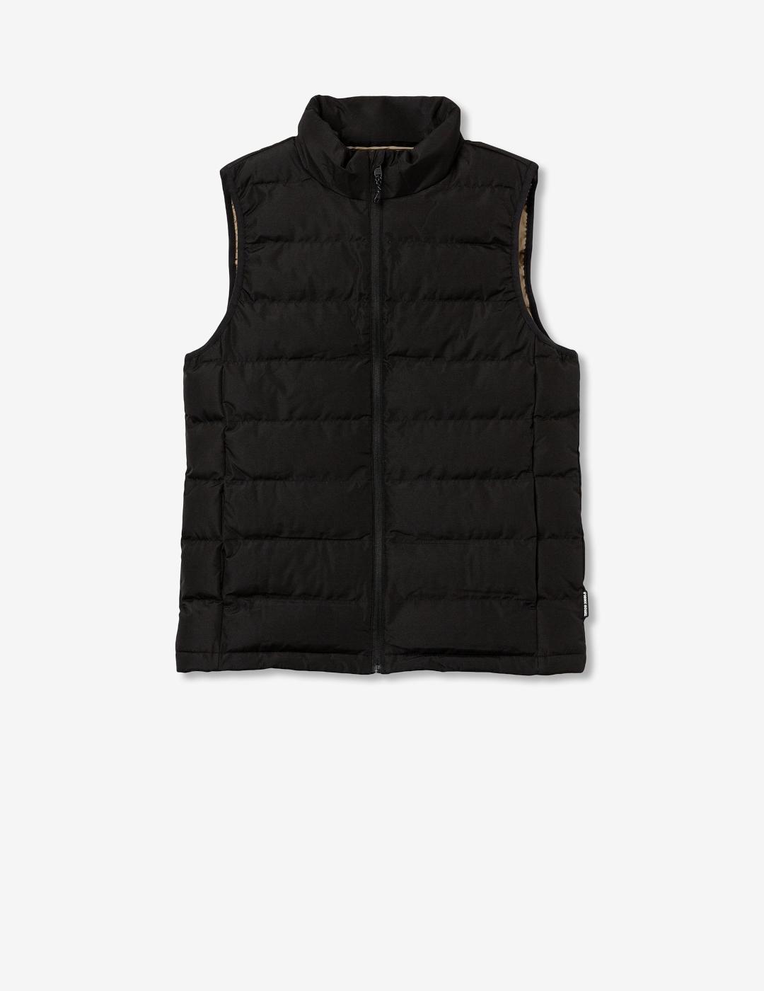 Chaleco Tiffosi Leighton Negro - Cremallera y Bolsillos