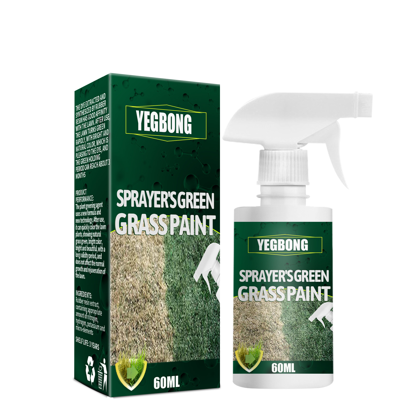 Colorante Vegetal Intensivo - Revitalizador de Césped con Efecto Inmediato