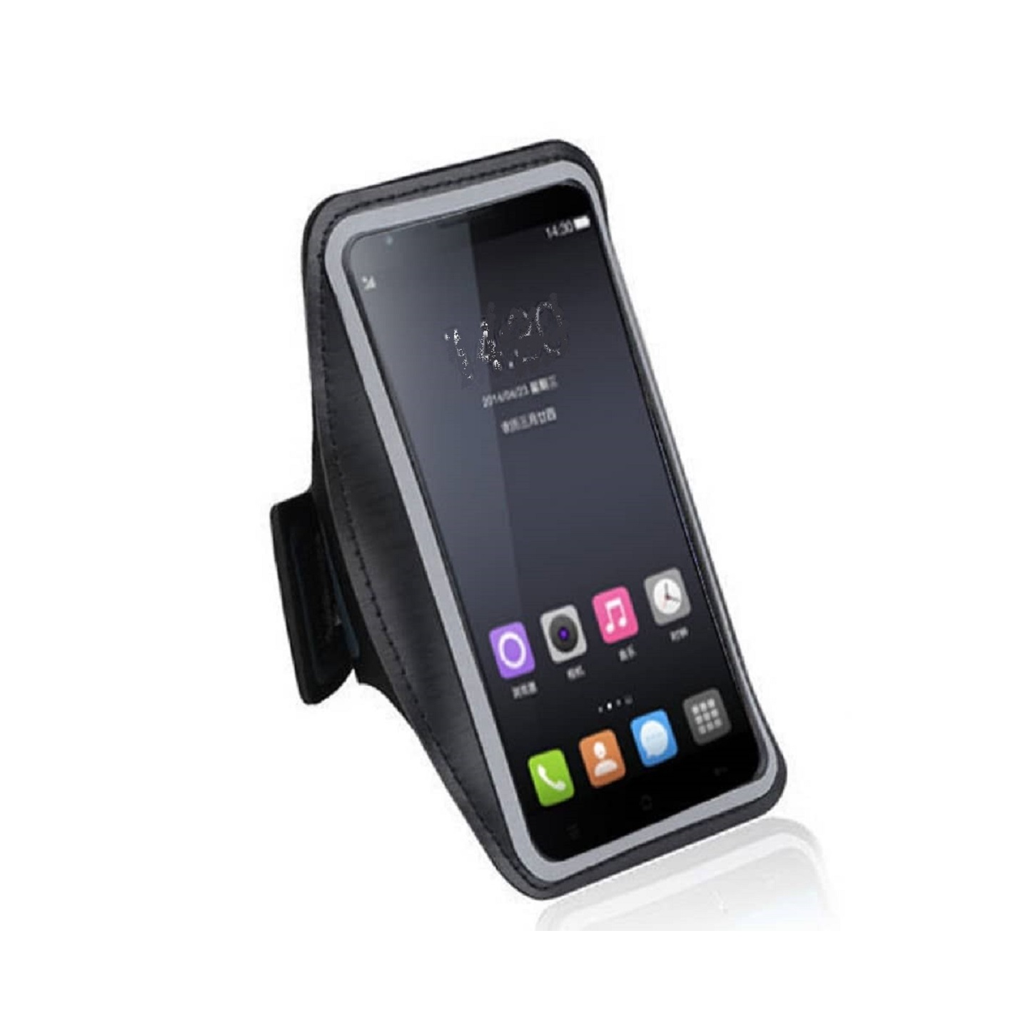 para Meizu 18 Pro (2021) Funda Reflectante Brazalete de Neopreno - Negro