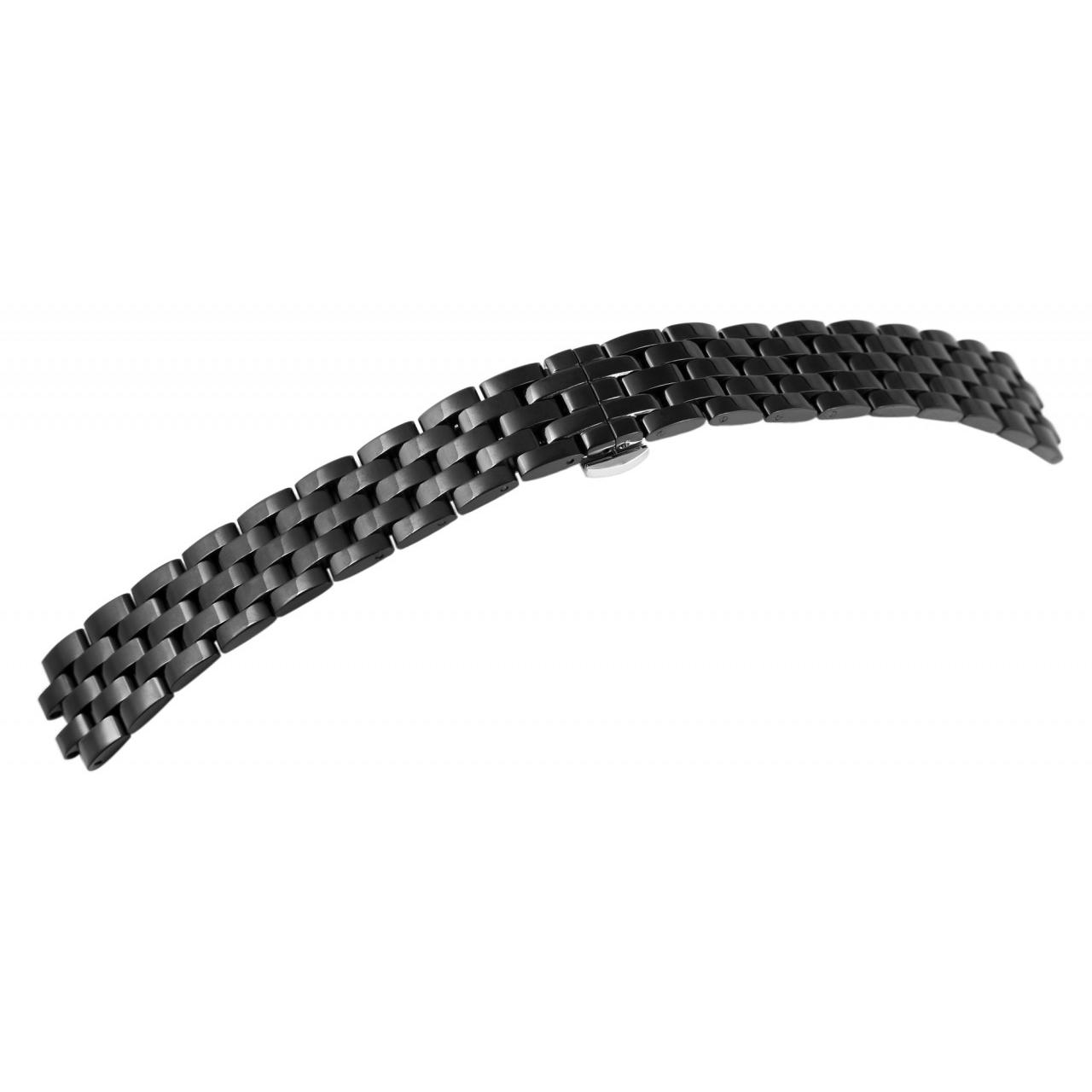 Mestre Artesão® Bracelete de Reloj em Aço Inoxidável Preto - 18mm
