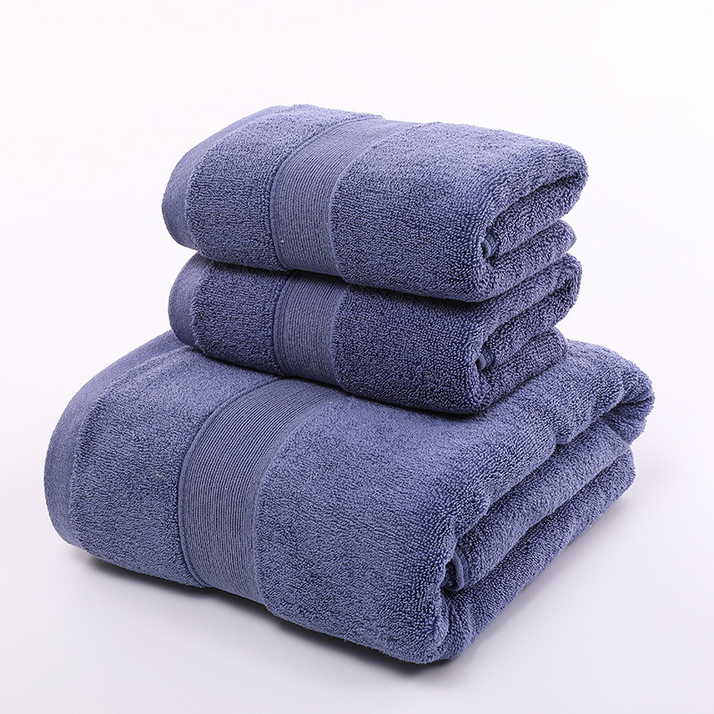 CA Toalla de baño absorbente de Algodón Puro, Gruesa y peinada, multicolor.