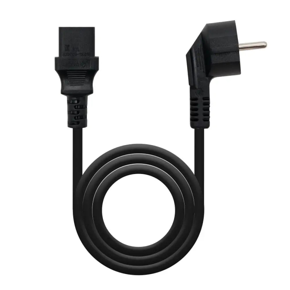 Nanocable - Cable alimentación CPU CEE7 macho a C13 hembra 5m negro para uso diario resistente con conductor 100% cobre AWG18