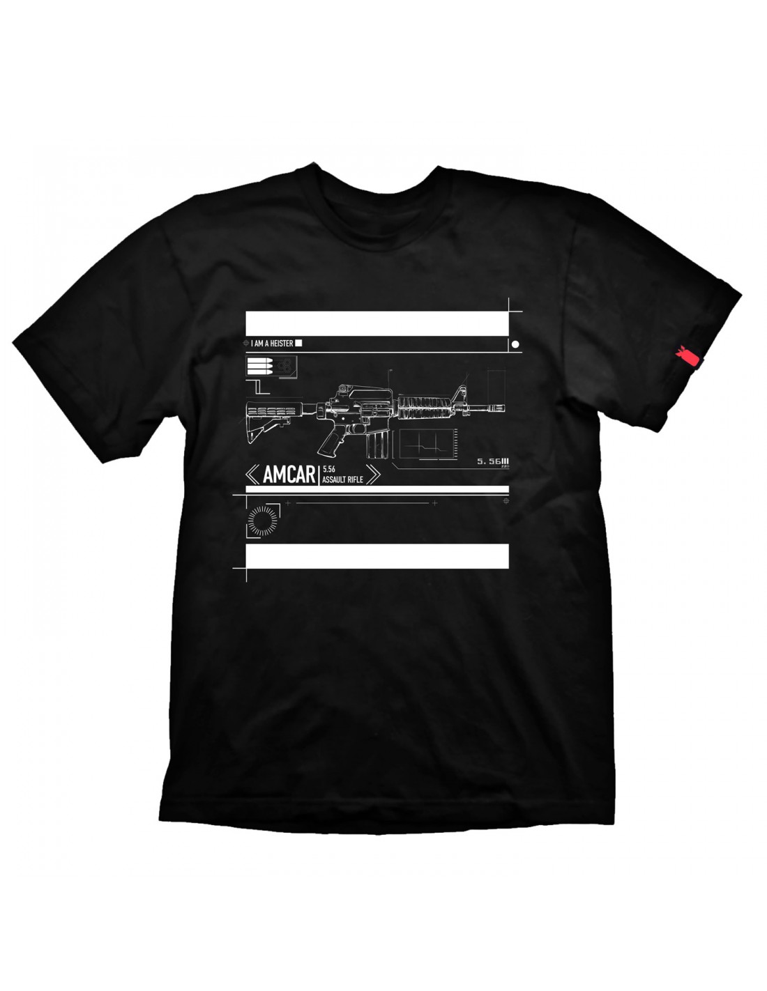 Camiseta Payday 2 Amcar Negro S