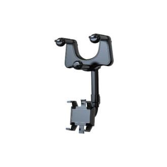 CA Soporte para teléfono de coche Sollbry para espejo retrovisor, giratorio 360° y retráctil para todos los smartphones.