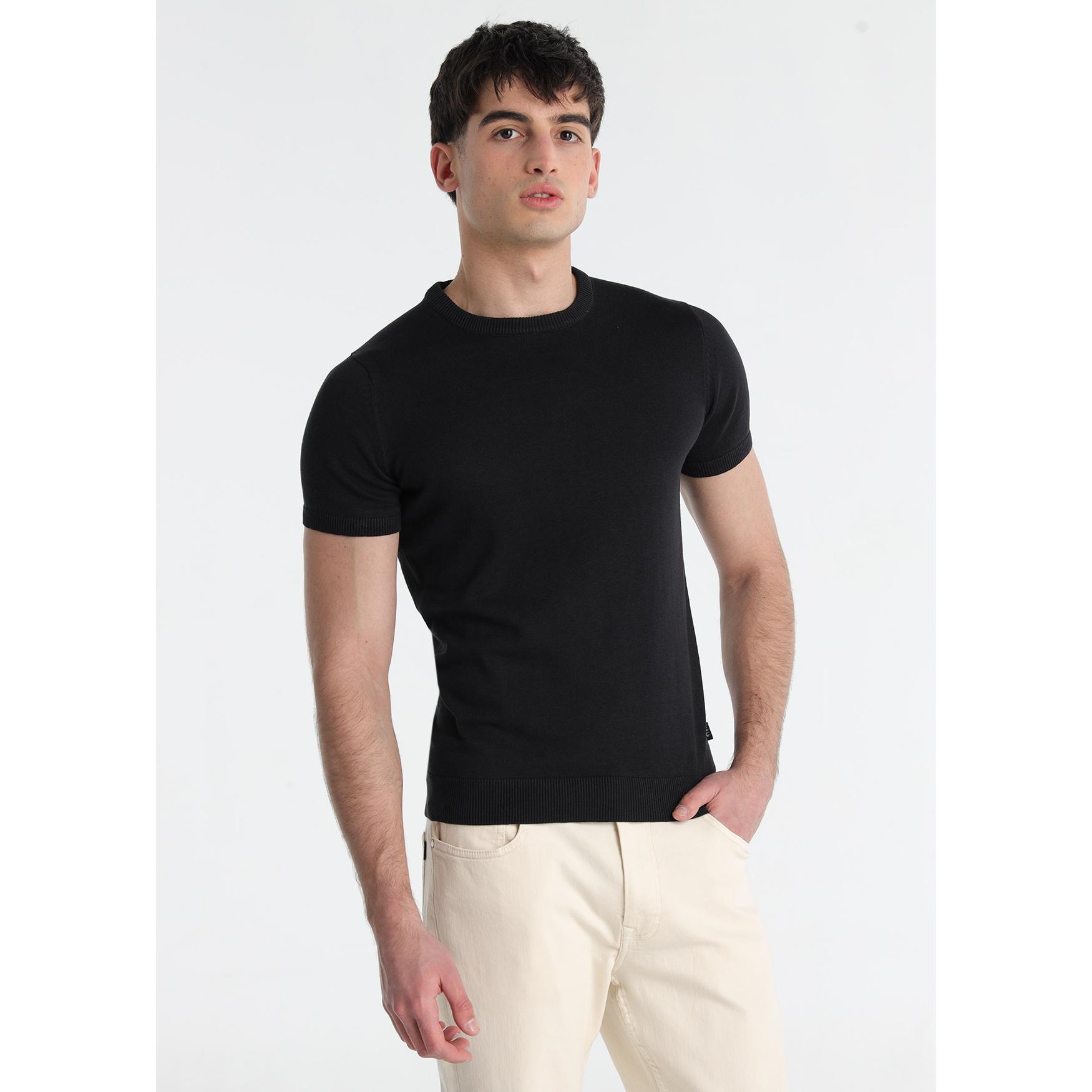 SIX VALVES - Camiseta Punto Logo Black