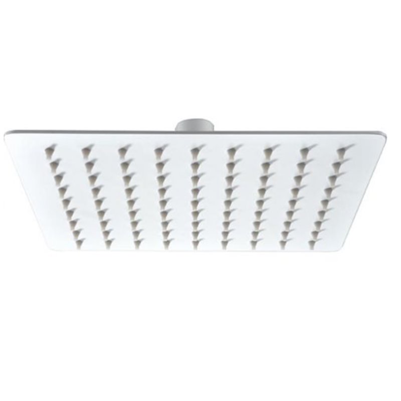 Imex RDC003/BL rociador de ducha cuadrado de diseño moderno extraplano acabado blanco mate 30x30