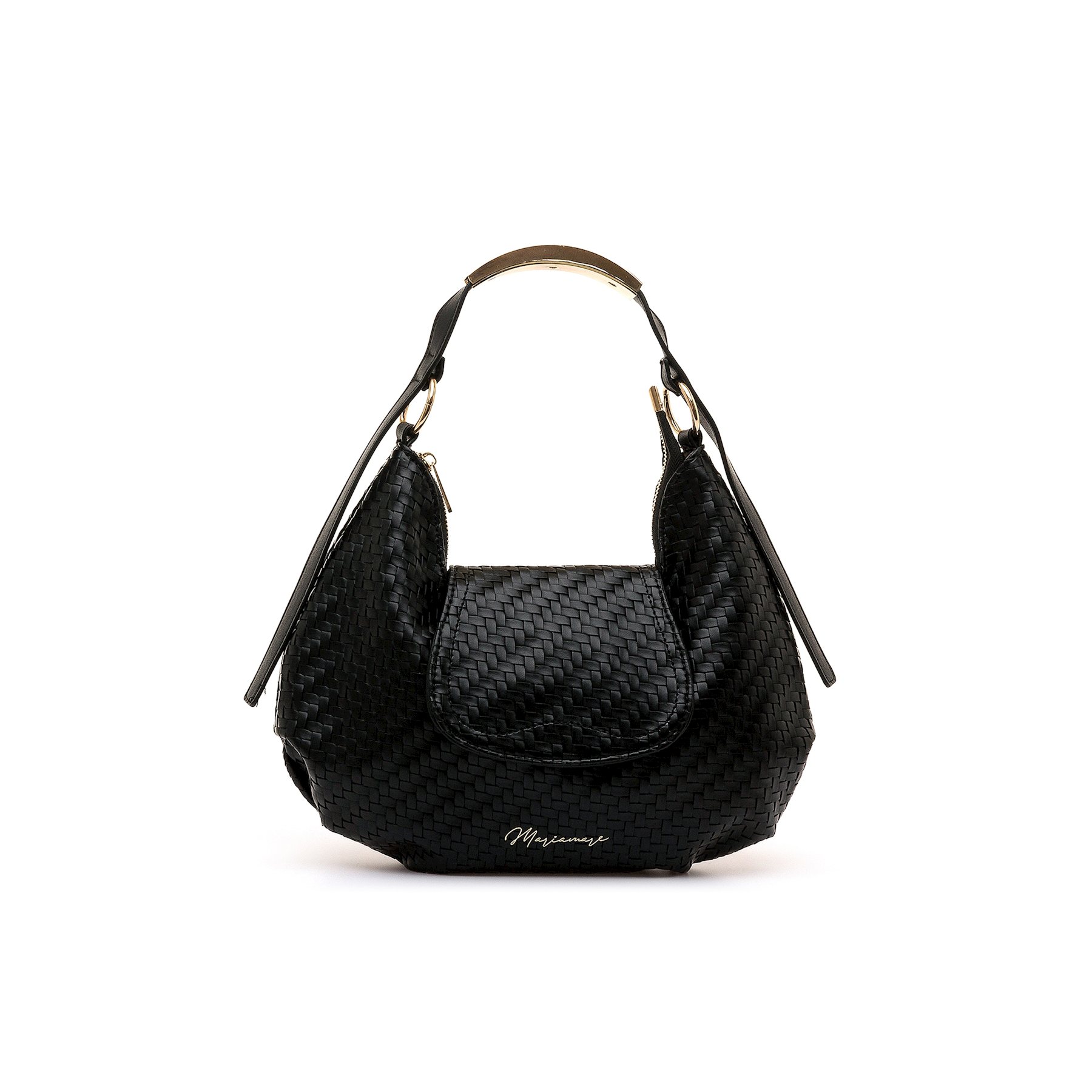 MARIAMARE bolsos mujer moena negro con cierre cremallera