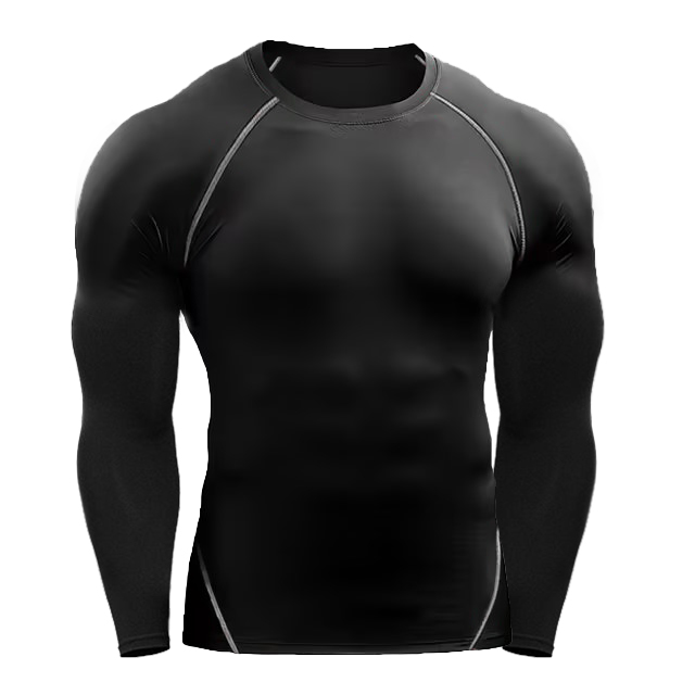 TK Camiseta De Manga Larga De Compresión Para Hombres Camiseta De Entrenamiento Elástica Para Gimnasio Fitness Ejercicio De Correr Deporte Jersey De Deporte