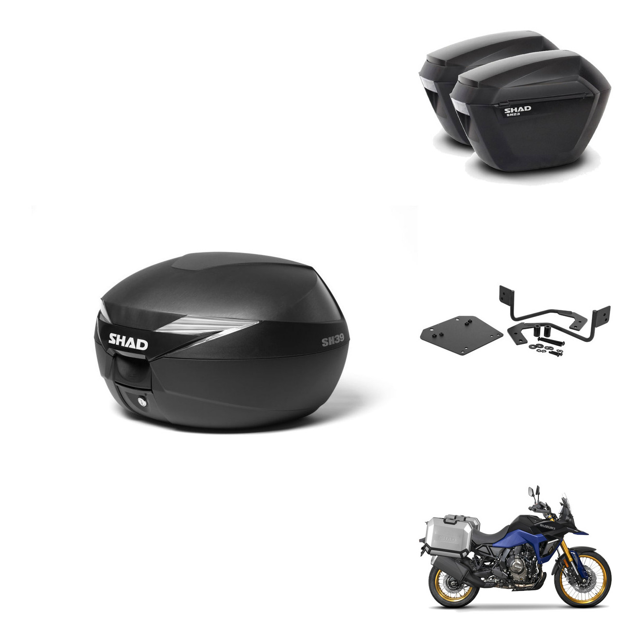Maletas Sh23 + Herraje 4P + Herraje Baul KIT-576827