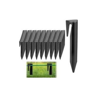 CA Paquete de 50 clavijas para fijar alambre perimetral, estaca de alambre para robot cortacésped, accesorios para robot cortacésped, gancho para robot cortacésped, cable delimitador…
