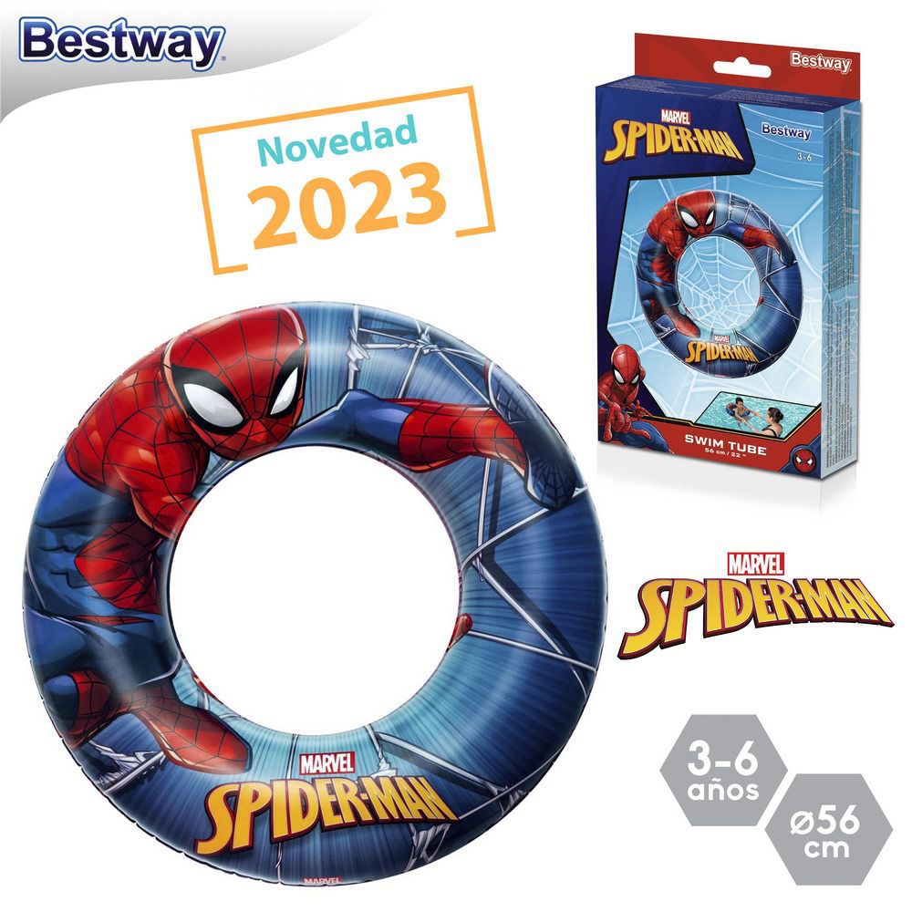 Bestway Flotadores Inflables de Piscina para Niños y Adultos Tubo de Anillo de Natación Fiesta de Playa Verano Piscina Playa - Color Aleatorio