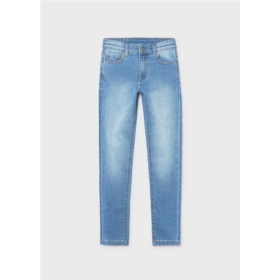 Mayoral - Pantalón tejano slim fit básico para niño de corte ajustado estilo casual cómodo resistente ideal para uso diario escolar