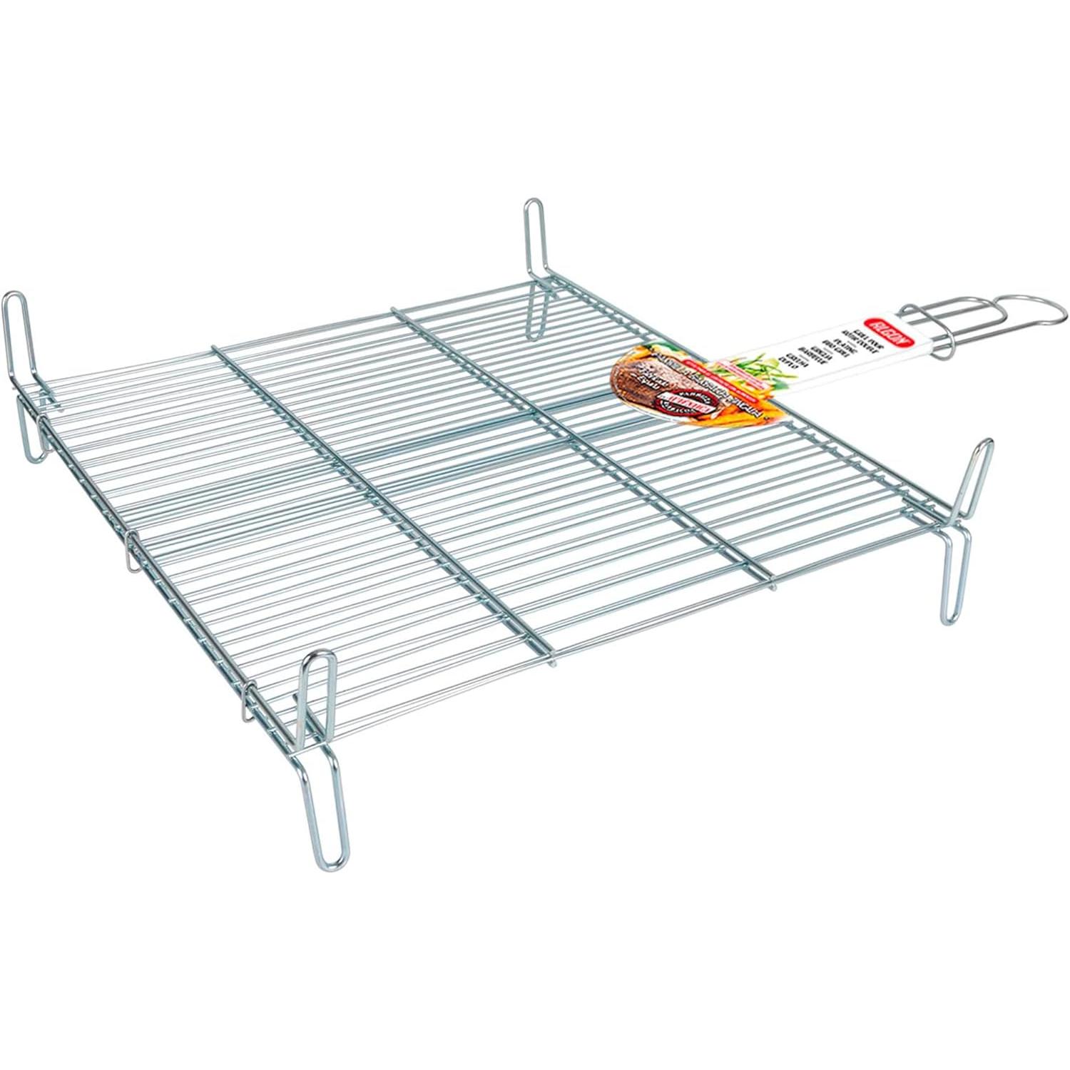 Parrilla Barbacoa Algon 45x50 Inoxidable Zincado Gris Metalizado