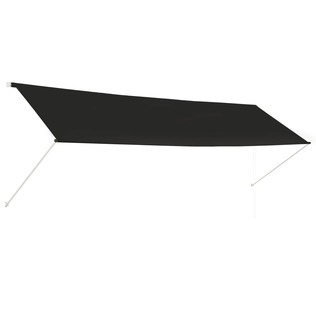 vidaXL Toldo retráctil 400x150 cm Color Azul, Amarillo, Antracita Protección Rayos UV para Terraza Patio Exterior Jardín