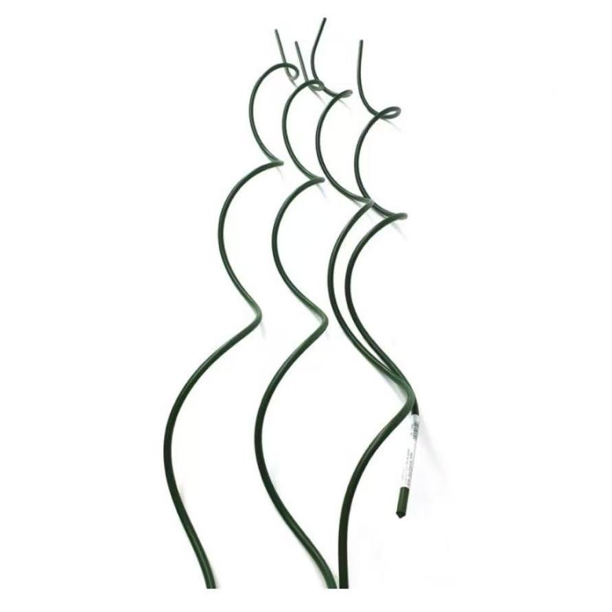 Tutores Espiral para Tomates Pack 12/24, Varillas para Plantas Trepadoras de Acero Plastificado Ø0,8 / Ø1,1 cm, Soporte para Tomates, Flores y Huerto, Jardinería Resistente Color Verde