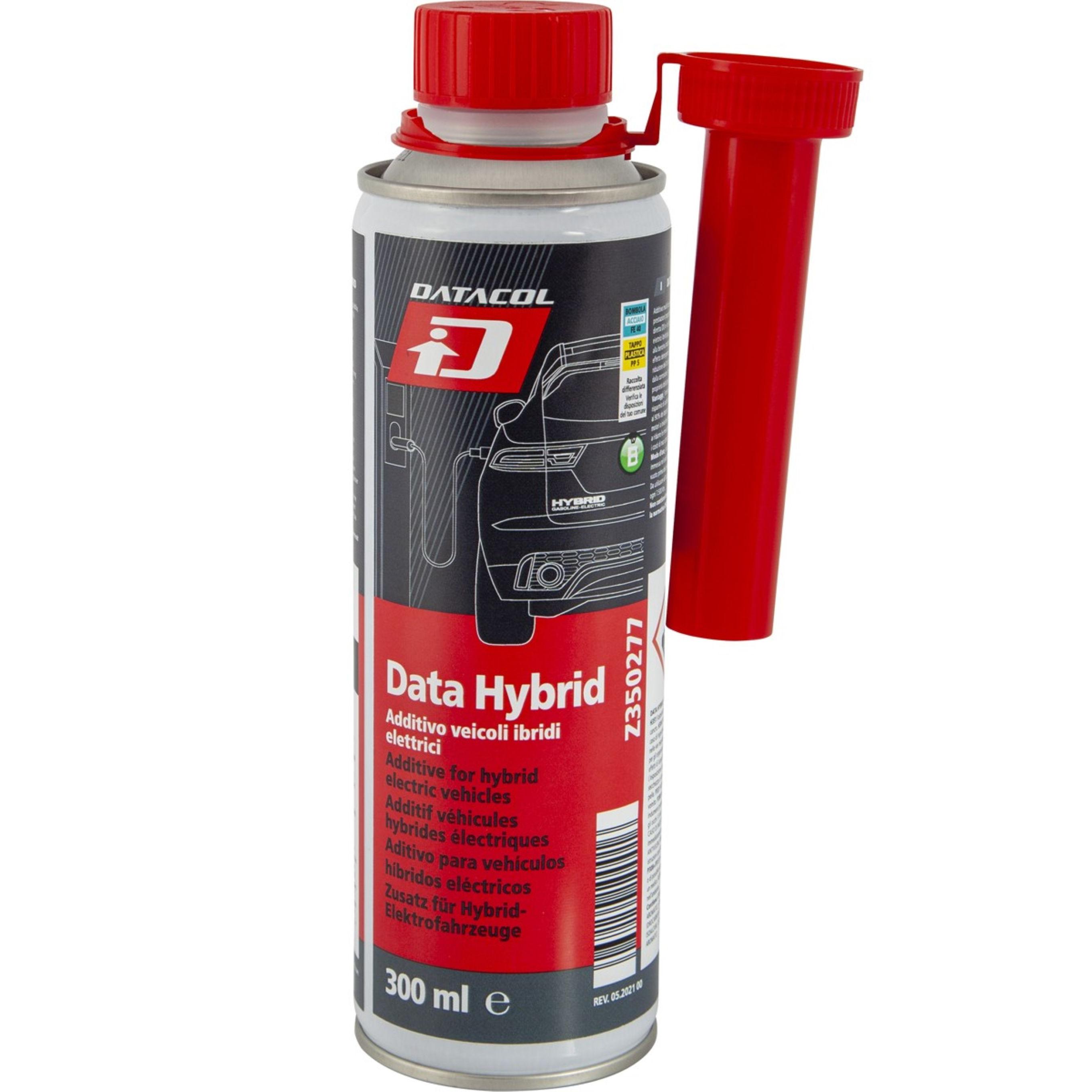 Aditivo limpiador de inyectores para vehículos híbridos y eléctricos DATACOL Data Hybrid | Mejora la combustión, protege el motor y reduce emisiones | 300 ml