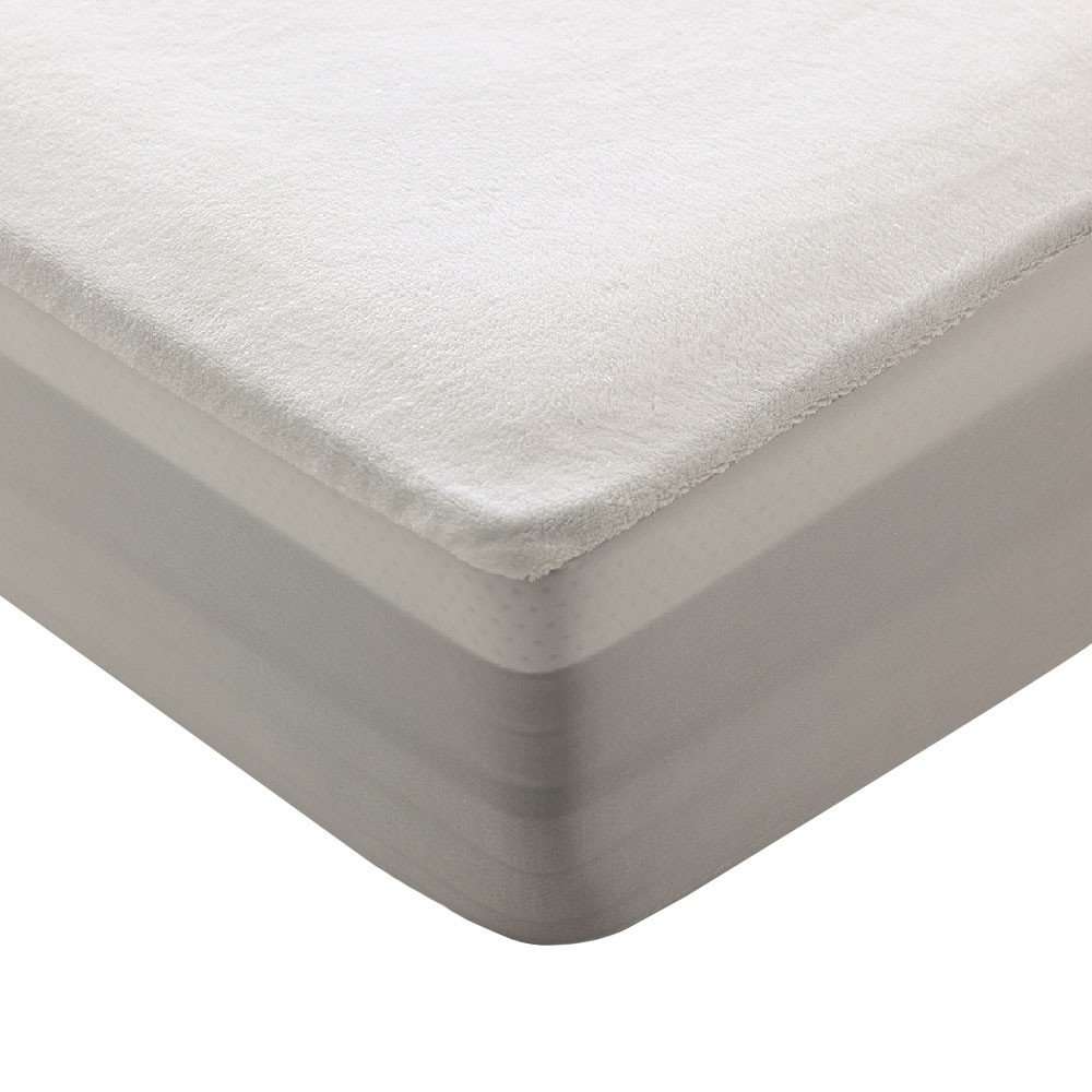 Nalui Protector de Colchón Coralina Blanco Impermeable [Hasta 30cm]