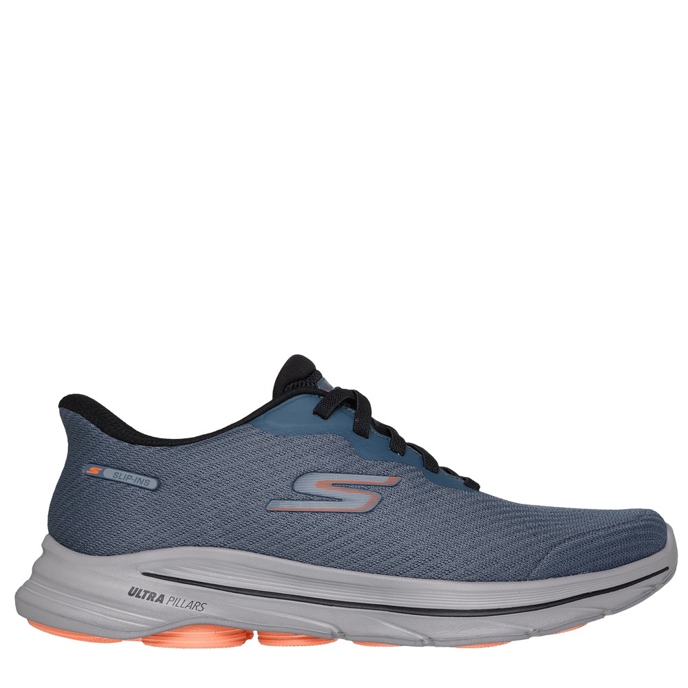 Cómoda  Zapatilla hombre Skechers SLIP-INS GO WALK 8 PATE azul. Plantilla Memory Foam® Skechers Hands Free Slip-ins con talón Comfort Pillow para calzare sin manos Altura Tacón bajo (1-3 cm) Referencia 216783-SLT