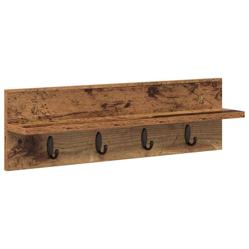 vidaXL Perchero de pared Montada en la pared 60 x 10,5 x 18 cm Multicolor